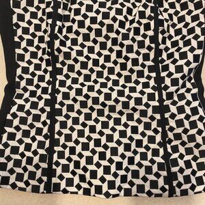 White House Black Market Women's Bustier strapless top Black White Goth Fairy 4